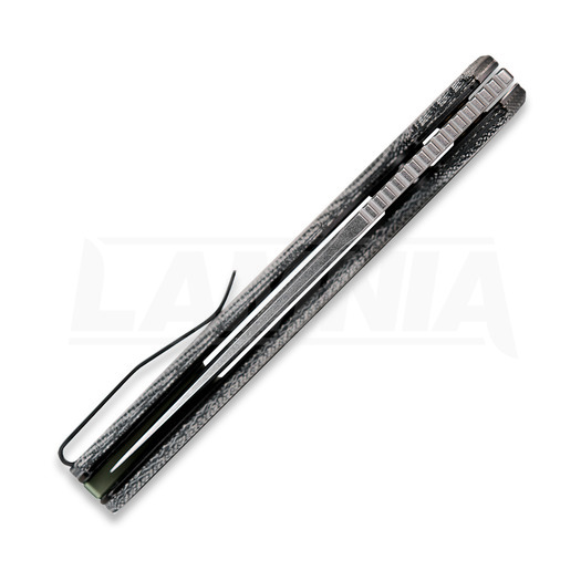 Coltello pieghevole Vosteed Psyop 332 - Stonewash - Norplex UltreX Micarta, nero