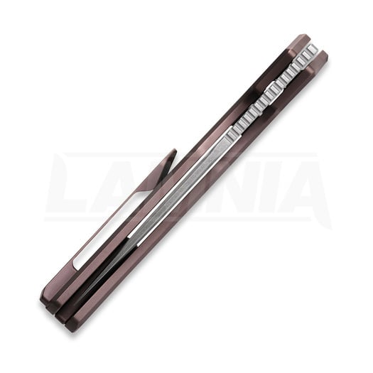 Nóż składany Vosteed Psyop 332 - Stonewash - Titanium, purpurowa