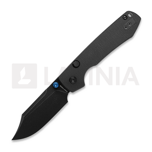 Складной нож Vosteed Raccoon 2.0 Top Liner Lock - B/W Bowie - Micarta, чёрный