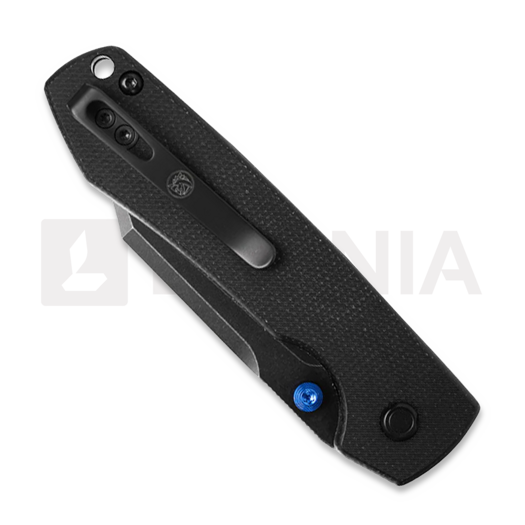 Vosteed Raccoon 2.0 Top Liner Lock - B/W Bowie - Micarta sulankstomas peilis, juoda
