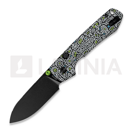 Vosteed Raccoon 2.0 Top Liner Lock - B/W Drop - G10 접이식 나이프, DoodleMonster