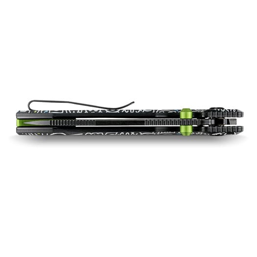 Vosteed Raccoon 2.0 Top Liner Lock - B/W Drop - G10 折り畳みナイフ, DoodleMonster
