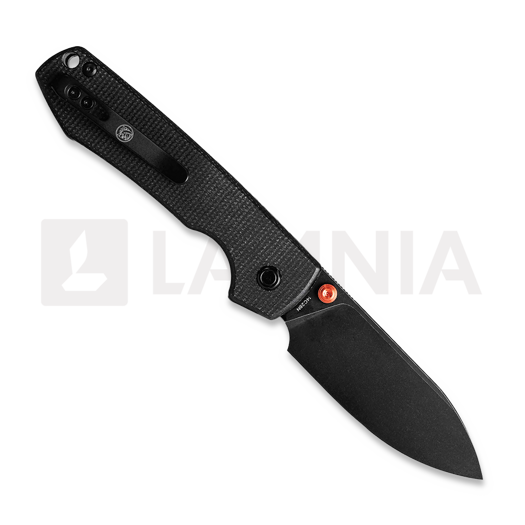 Nóż składany Vosteed Raccoon 2.0 Top Liner Lock - B/W Drop - Micarta, czarny