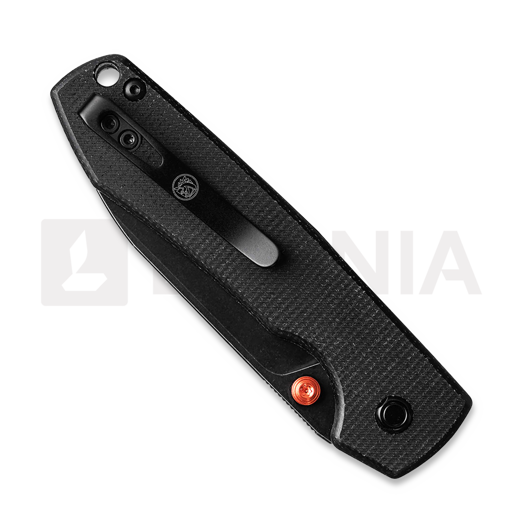 Nóż składany Vosteed Raccoon 2.0 Top Liner Lock - B/W Drop - Micarta, czarny
