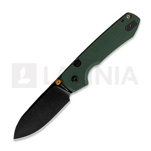 มีดพับ Vosteed Raccoon 2.0 Top Liner Lock - B/W Drop - Micarta, เขียว