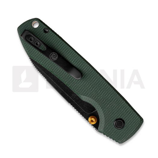 Vosteed Raccoon 2.0 Top Liner Lock - B/W Drop - Micarta sulankstomas peilis, žalia