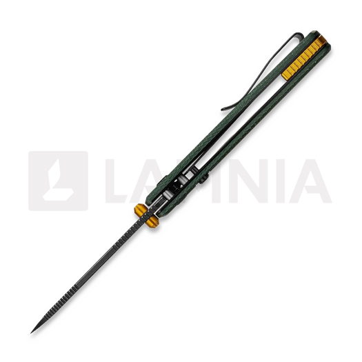 N&oacute;ż składany Vosteed Raccoon 2.0 Top Liner Lock - B/W Drop - Micarta, zielona