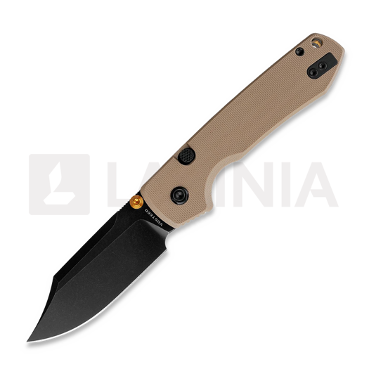 Складной нож Vosteed Raccoon 2.0 Top Liner Lock - Blackwash - G10, песочный