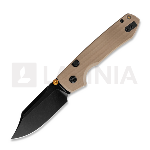 Складной нож Vosteed Raccoon 2.0 Top Liner Lock - Blackwash - G10, песочный