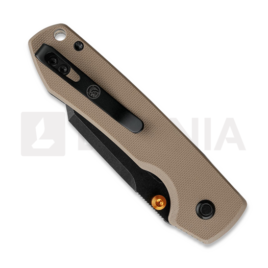 Vosteed Raccoon 2.0 Top Liner Lock - Blackwash - G10 sulankstomas peilis, ruda