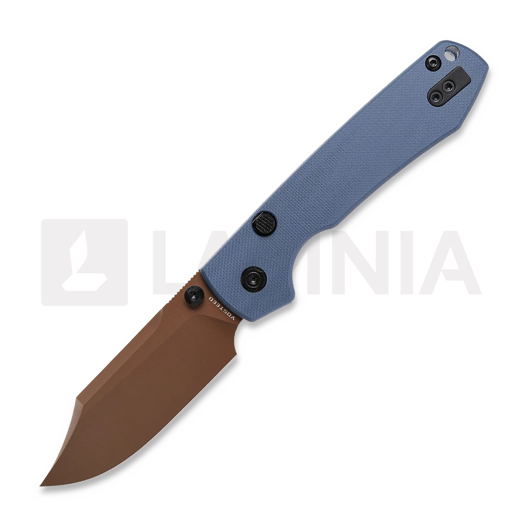 Coltello pieghevole Vosteed Raccoon 2.0 Top Liner Lock - Copper Dune Bowie - G10, blu