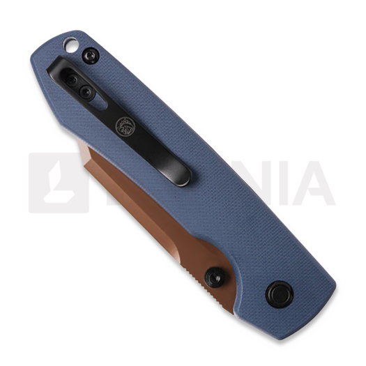 Vosteed Raccoon 2.0 Top Liner Lock - Copper Dune Bowie - G10 sulankstomas peilis, mėlyna
