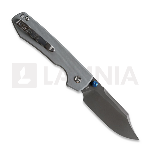 Vosteed Raccoon 2.0 Top Liner Lock - Destroyer Gray Bowie - G10 folding knife, grey