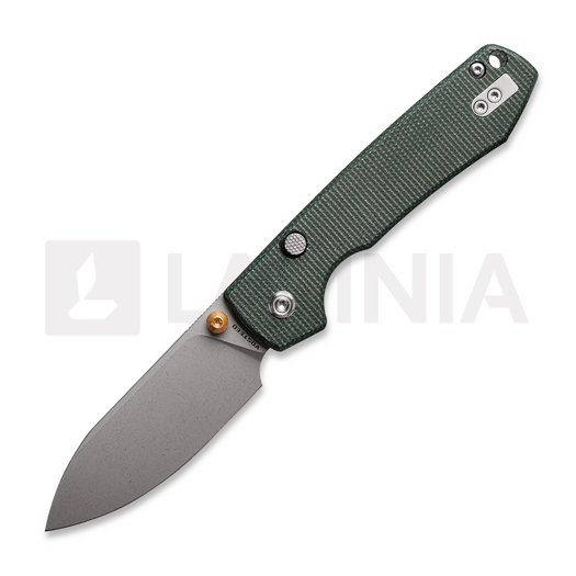 Vosteed Raccoon 2.0 Top Liner Lock - S/W Drop - Micarta kääntöveitsi, vihreä