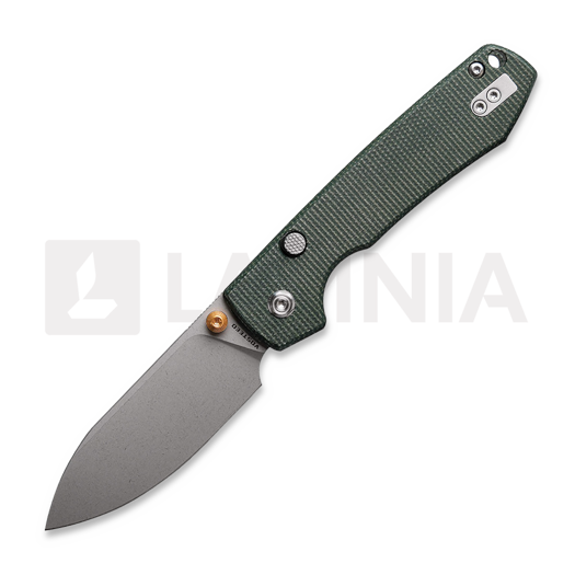 Vosteed Raccoon 2.0 Top Liner Lock - S/W Drop - Micarta kääntöveitsi, vihreä