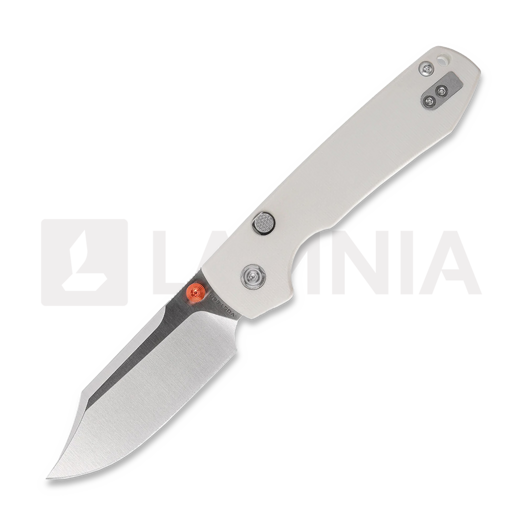 Skladací nôž Vosteed Raccoon 2.0 Top Liner Lock - Satin Bowie - G10, biela