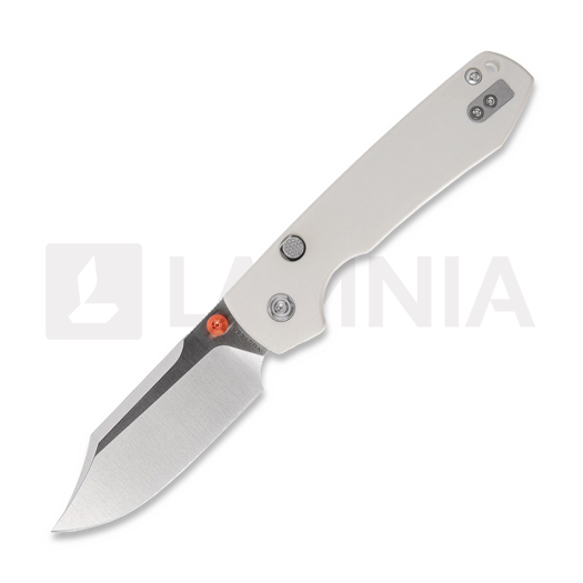 มีดพับ Vosteed Raccoon 2.0 Top Liner Lock - Satin Bowie - G10, ขาว