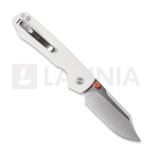 Vosteed Raccoon 2.0 Top Liner Lock - Satin Bowie - G10 kääntöveitsi, valkoinen