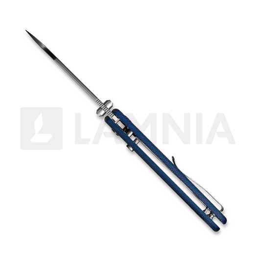 N&oacute;ż składany Vosteed Raccoon 2.0 Top Liner Lock - Satin Drop - Micarta, niebieska