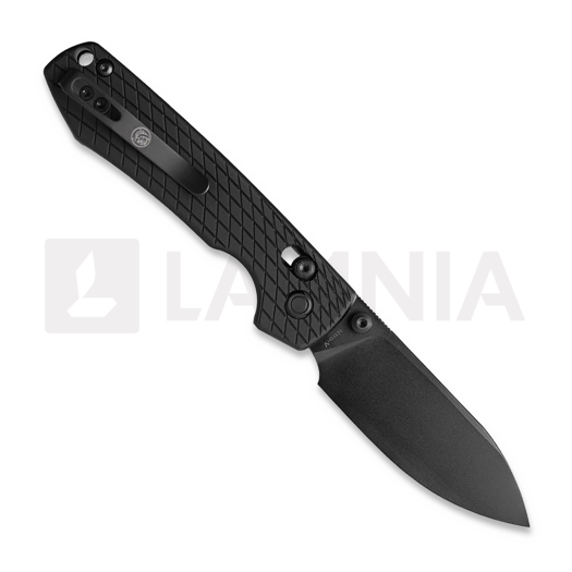 Couteau pliant Vosteed Raccoon Crossbar - Aluminium Black - B/W Drop