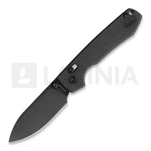 Nóż składany Vosteed Raccoon Crossbar - Micarta Black - B/W Drop