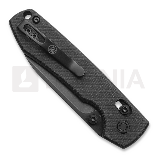 Vosteed Raccoon Crossbar - Micarta Black - B/W Drop sulankstomas peilis