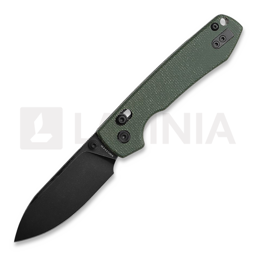 Vosteed Raccoon Crossbar - Micarta Green - B/W Drop סכין מתקפלת