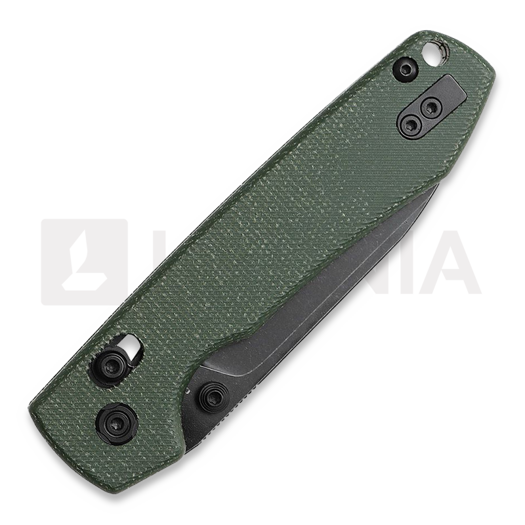 Coltello pieghevole Vosteed Raccoon Crossbar - Micarta Green - B/W Drop