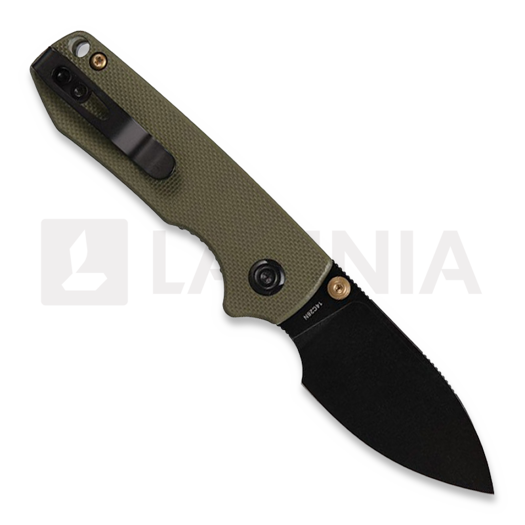 Coltello pieghevole Vosteed Raccoon Cub - G10 Olive - B/W Drop
