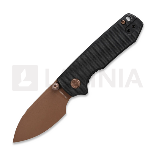 Vosteed Raccoon Cub - G10 Black - Copper Dune Drop 접이식 나이프