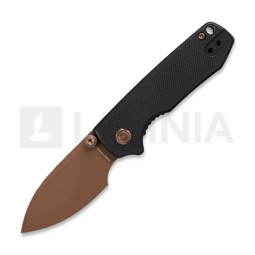 Vosteed Raccoon Cub - G10 Black - Copper Dune Drop foldekniv