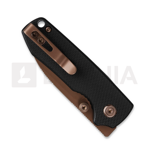 Vosteed Raccoon Cub - G10 Black - Copper Dune Drop folding knife