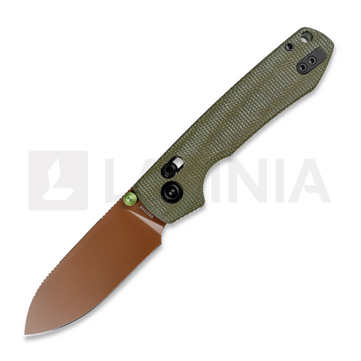 Navaja Vosteed Raccoon ModSwap™ - Copper Dune - Micarta, verde