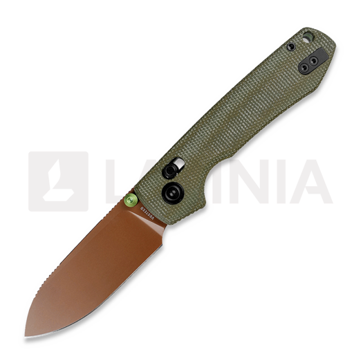 Nóż składany Vosteed Raccoon ModSwap™ - Copper Dune - Micarta, zielona