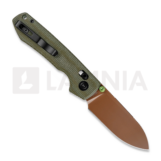 Navalha Vosteed Raccoon ModSwap&trade; - Copper Dune - Micarta, verde