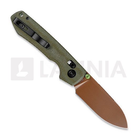 Navalha Vosteed Raccoon ModSwap™ - Copper Dune - Micarta, verde