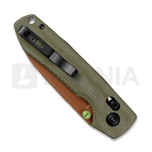 Navalha Vosteed Raccoon ModSwap™ - Copper Dune - Micarta, verde