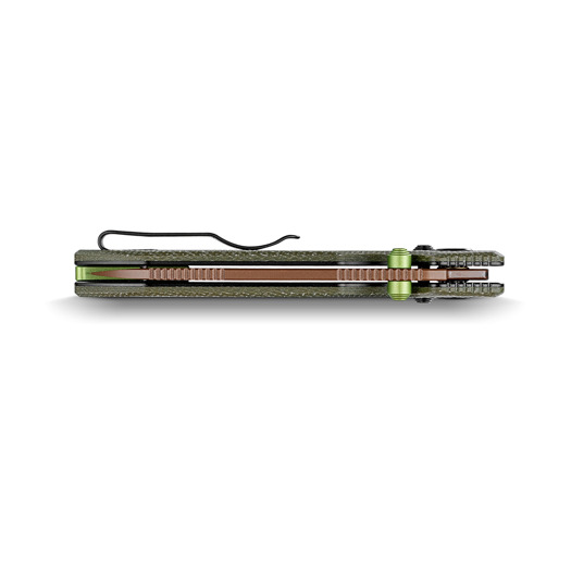 Navalha Vosteed Raccoon ModSwap&trade; - Copper Dune - Micarta, verde