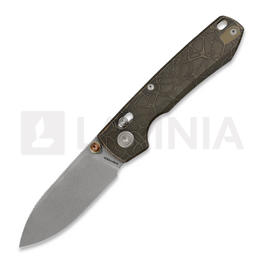 Nóż składany Vosteed Raccoon TiSlim Crossbar - Acid Wash - Titanium, Acid Wash Copper