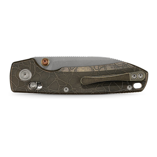 Vosteed Raccoon TiSlim Crossbar - Acid Wash - Titanium sulankstomas peilis, Acid Wash Copper