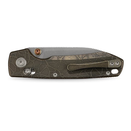 Nóż składany Vosteed Raccoon TiSlim Crossbar - Acid Wash - Titanium, Acid Wash Copper
