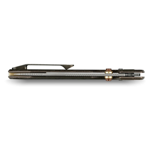 Vosteed Raccoon TiSlim Crossbar - Acid Wash - Titanium sulankstomas peilis, Acid Wash Copper
