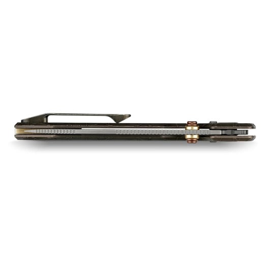 Nóż składany Vosteed Raccoon TiSlim Crossbar - Acid Wash - Titanium, Acid Wash Copper