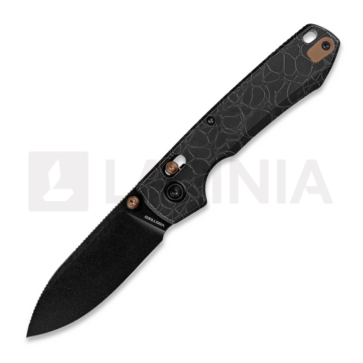 Briceag Vosteed Raccoon TiSlim Crossbar - Blackwash - Titanium, Acid Wash Black