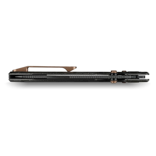 Navalha Vosteed Raccoon TiSlim Crossbar - Blackwash - Titanium, Acid Wash Black