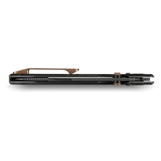 Navalha Vosteed Raccoon TiSlim Crossbar - Blackwash - Titanium, Acid Wash Black