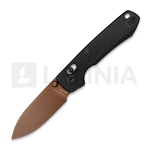 Coltello pieghevole Vosteed Raccoon TiSlim Crossbar - Copper Dune Drop - Titanium, nero