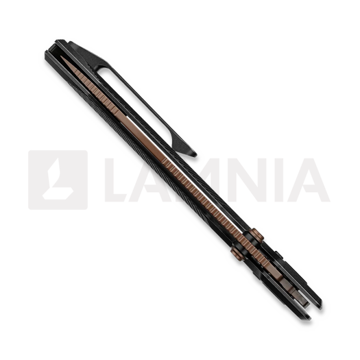 Складний ніж Vosteed Raccoon TiSlim Crossbar - Copper Dune Drop - Titanium, чорний