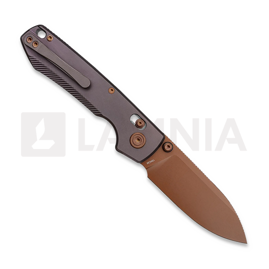 Складний ніж Vosteed Raccoon TiSlim Crossbar - Copper Dune Drop - Titanium, Dark Reddish Purple