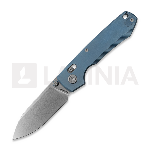 Складной нож Vosteed Raccoon TiSlim Crossbar - Stonewash - Titanium, синий